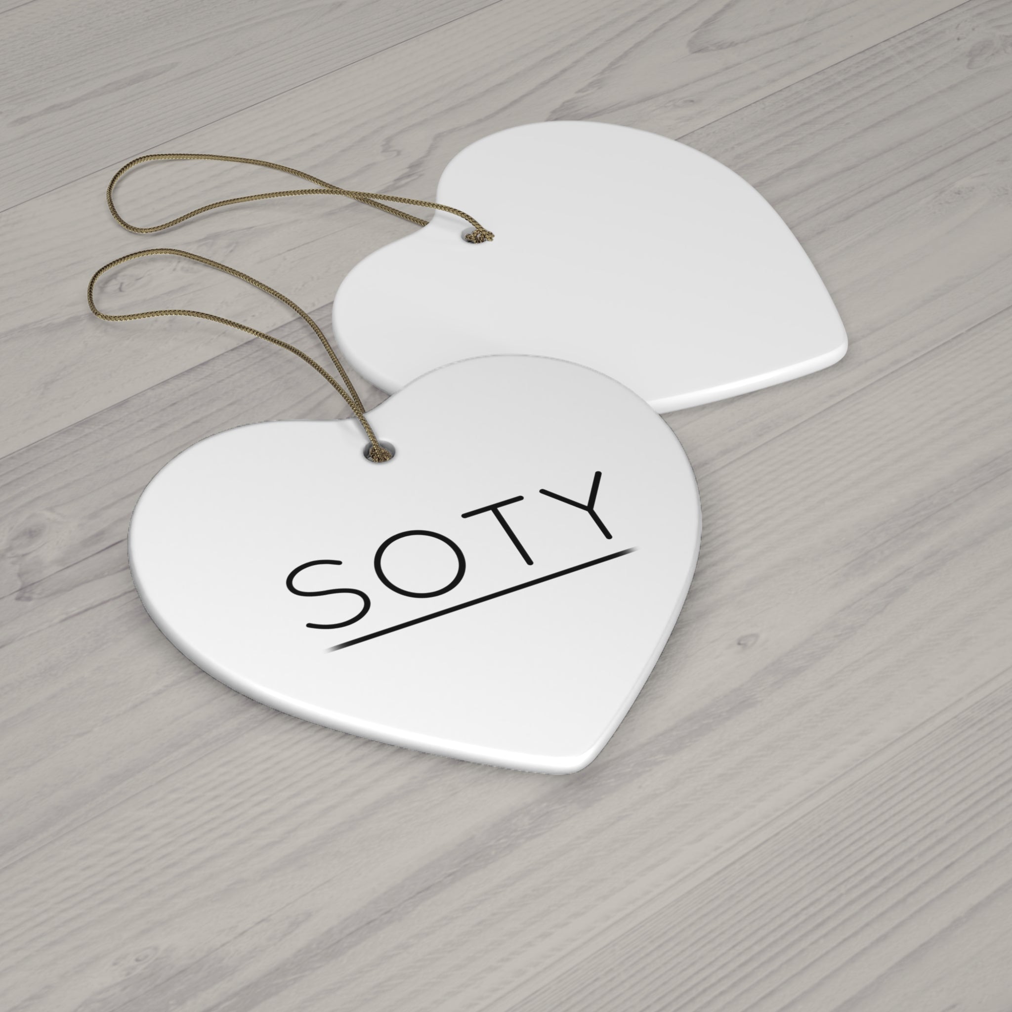Ceramic Ornament, 4 Shapes