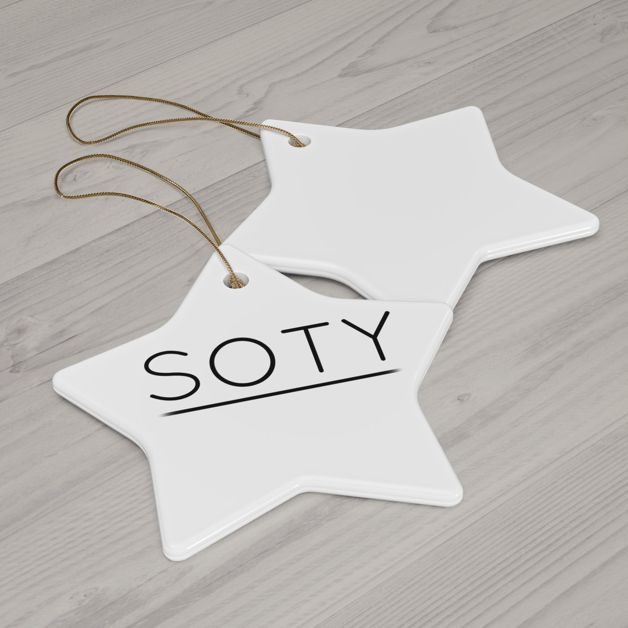 Ceramic Ornament, 4 Shapes