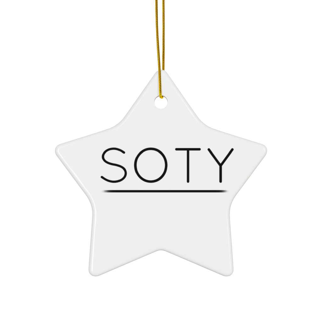Ceramic Ornament, 4 Shapes