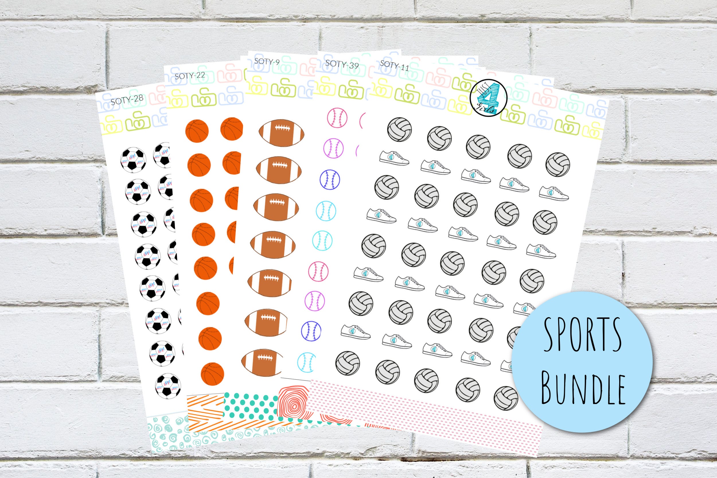 Sports Sticker Bundle