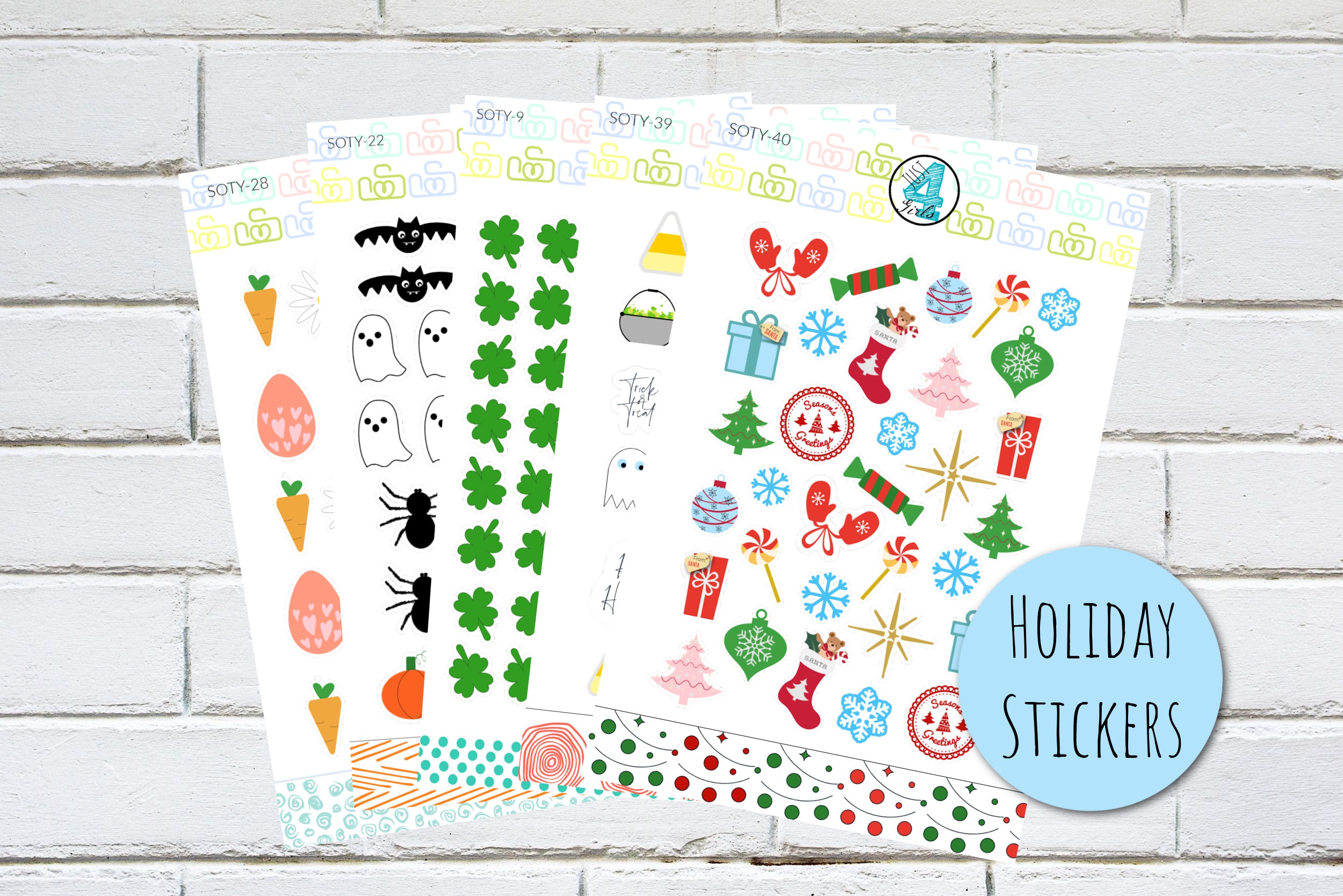 Sticker HOLIDAY Bundle with Letter from The SOTY Fam