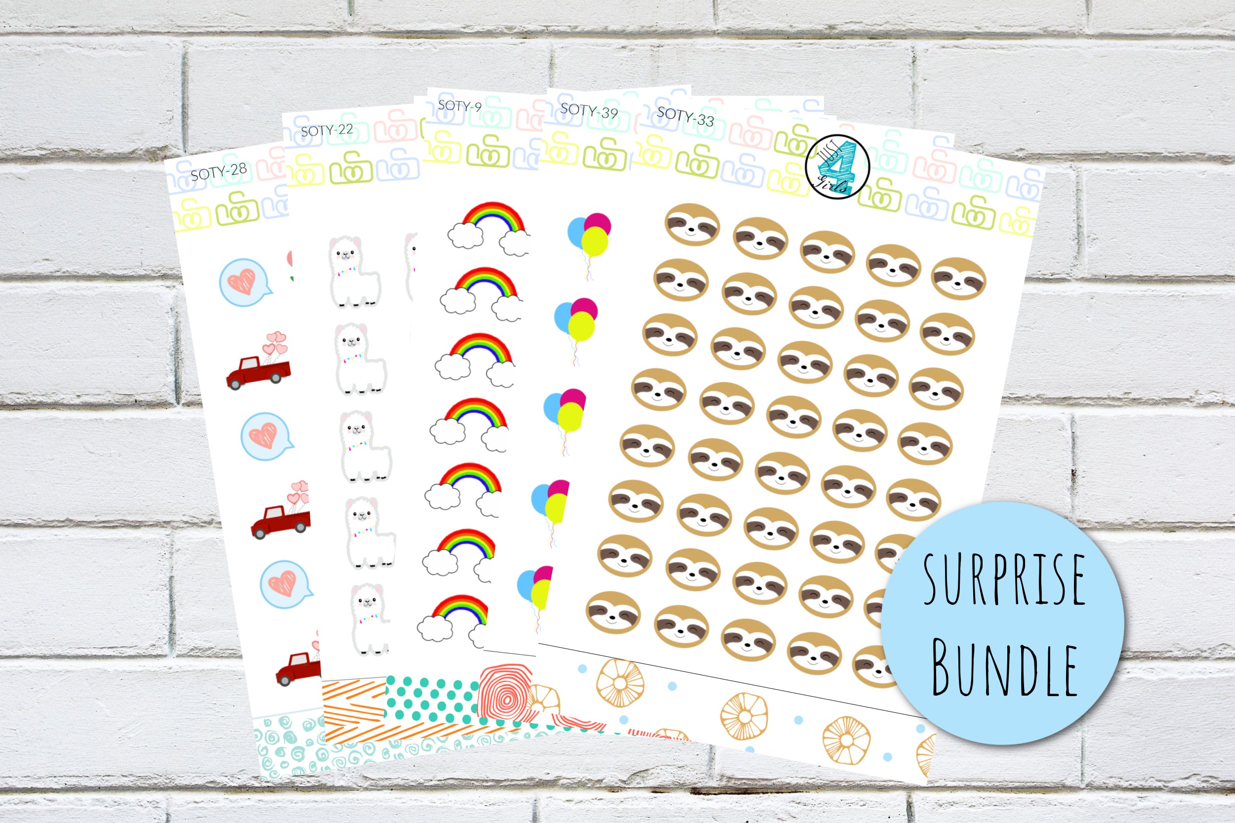 Sticker SURPRISE Bundle with Letter from The SOTY Fam